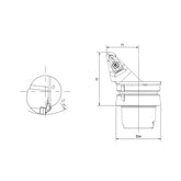 External Turning Tool Body HSK-T DRSNR/L - Big-tools Industrial Supply Tools for Metal Cutting